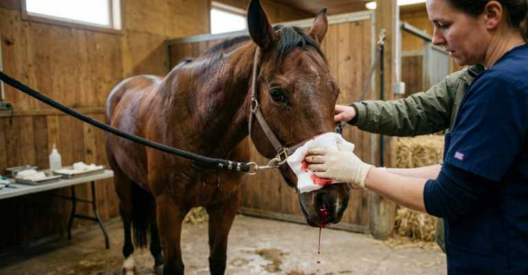 Cheval qui saigne du nez : causes, traitements et prévention